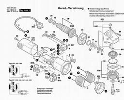 0 601 375 060 Spares For Bosch Angle Grinder Gws 6 100 Angle