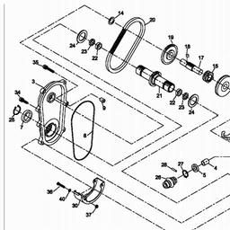GEAR CASE ASSY 71008 369 KAAZ08 S553HRS PRO 0001 Spares and Parts for LawnFlite Pro 2008 Shanks 553HRS PRO PARTS LIST Mowers Power Tool Spares