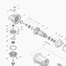 GA9050 Spares and Parts for Makita GA9050 Metal Working Tools Power Tool Spares