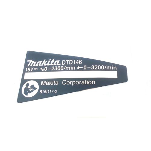 NAME PLATE DTD146