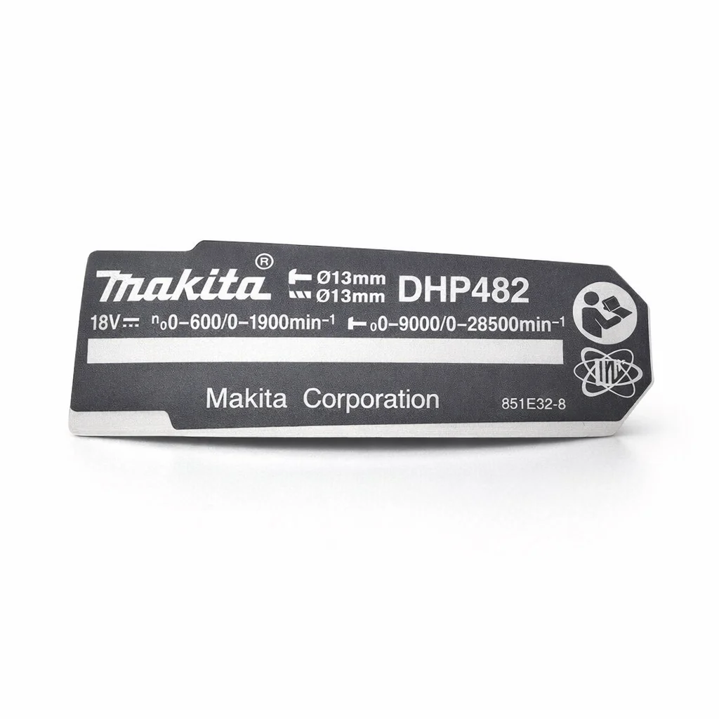 DHP482 NAME PLATE