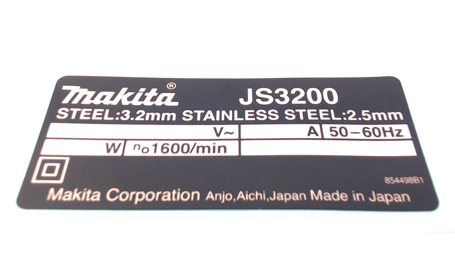 'NAME PLATE JS3200