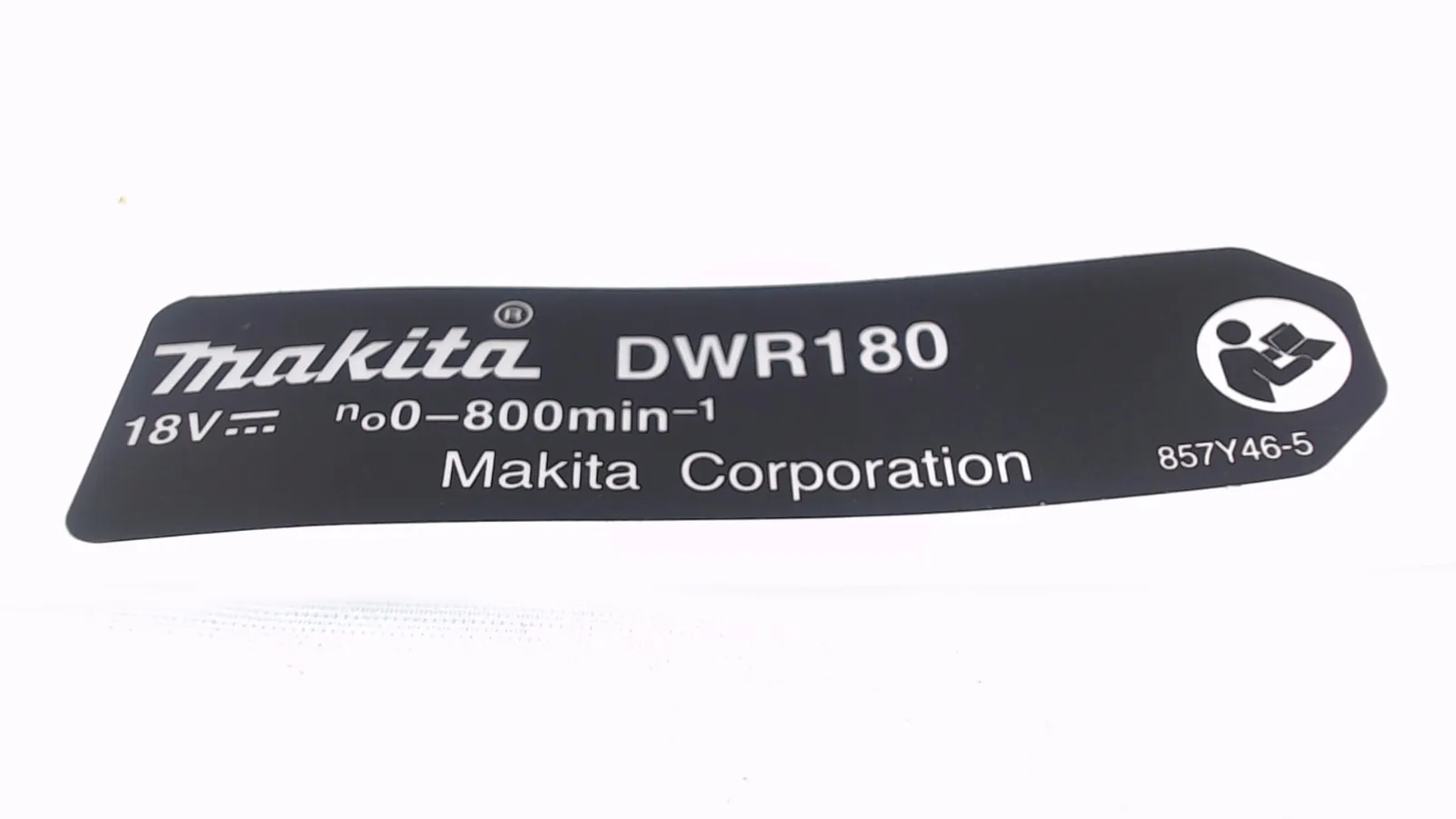 NAME PLATE DWR180