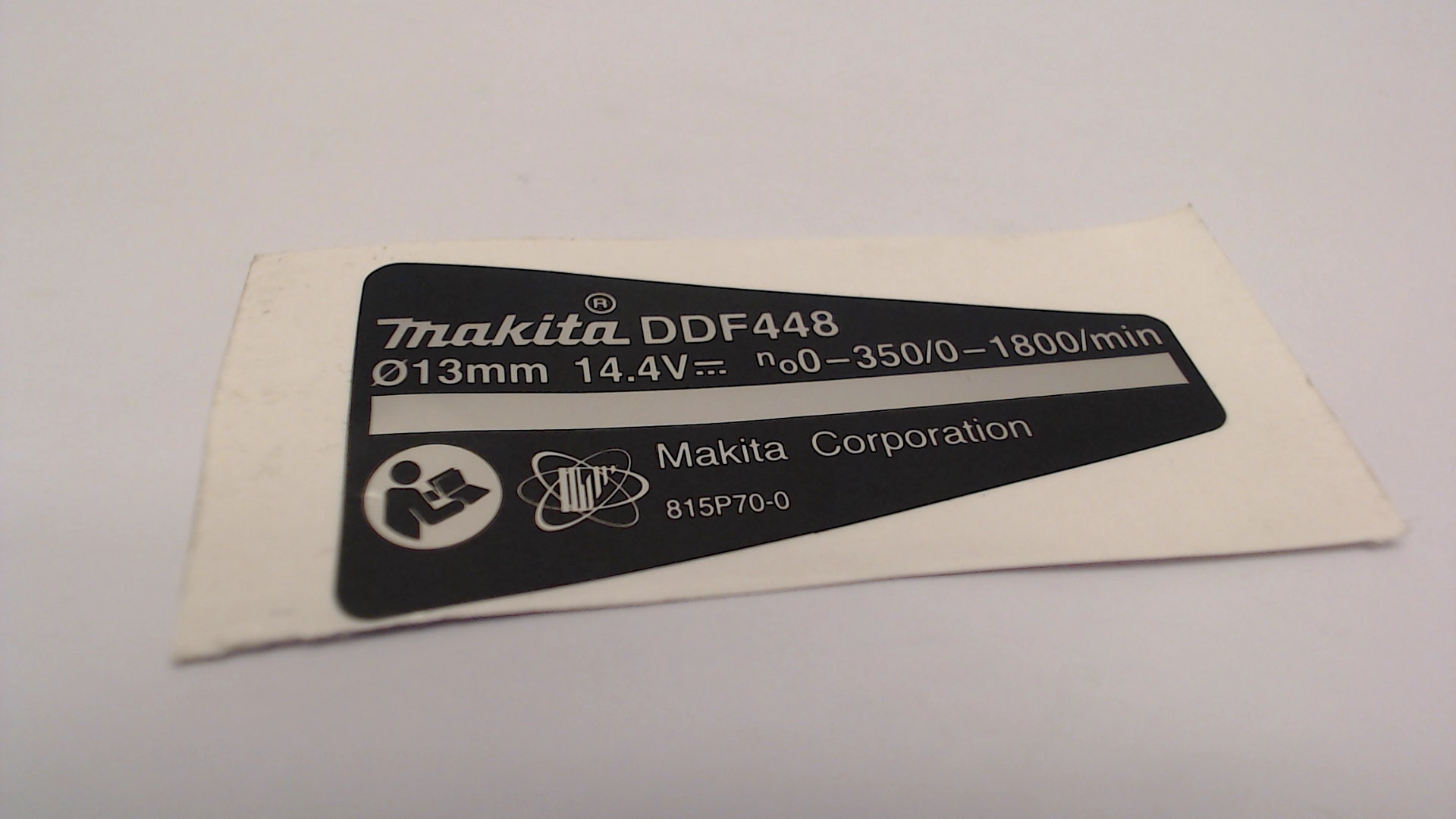 DDF448 NAME PLATE