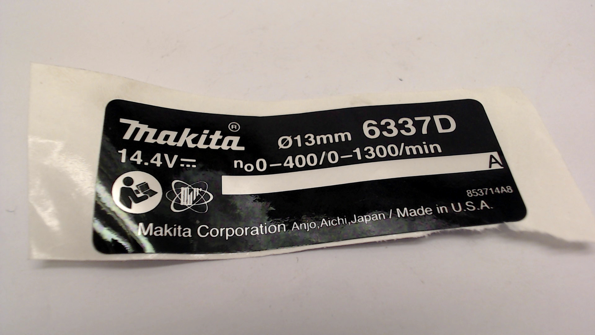 NAME PLATE 6337D